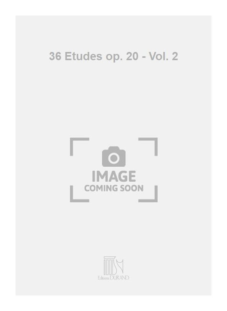 36 Etudes op. 20 - Vol. 2